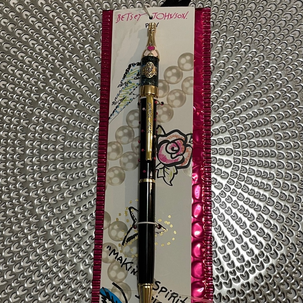 Betsey Johnson Champagne Ballpoint Pen